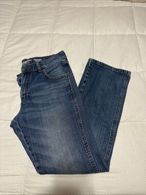 Relaxed Bootcut Men’s Jeans - Dark Blue